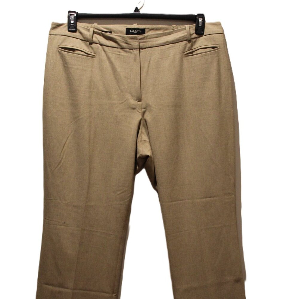 TALBOTS Heritage Dress Straight Leg Tan Pants - Sz 18
